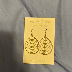 Noelani Designs Gold Leaf Earrings